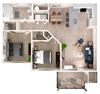 B2 Floor Plan at Zera at Reed Crossing
